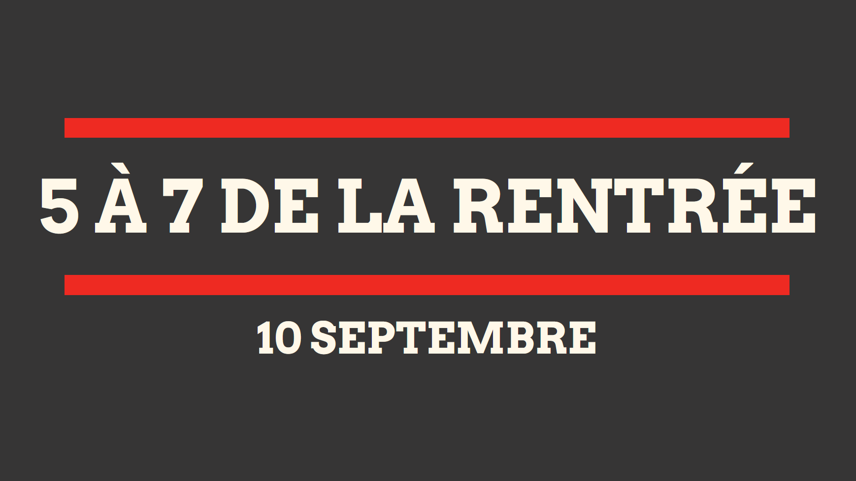 entête de l'événement 5 à 7 de la rentrée de l'ATEQ