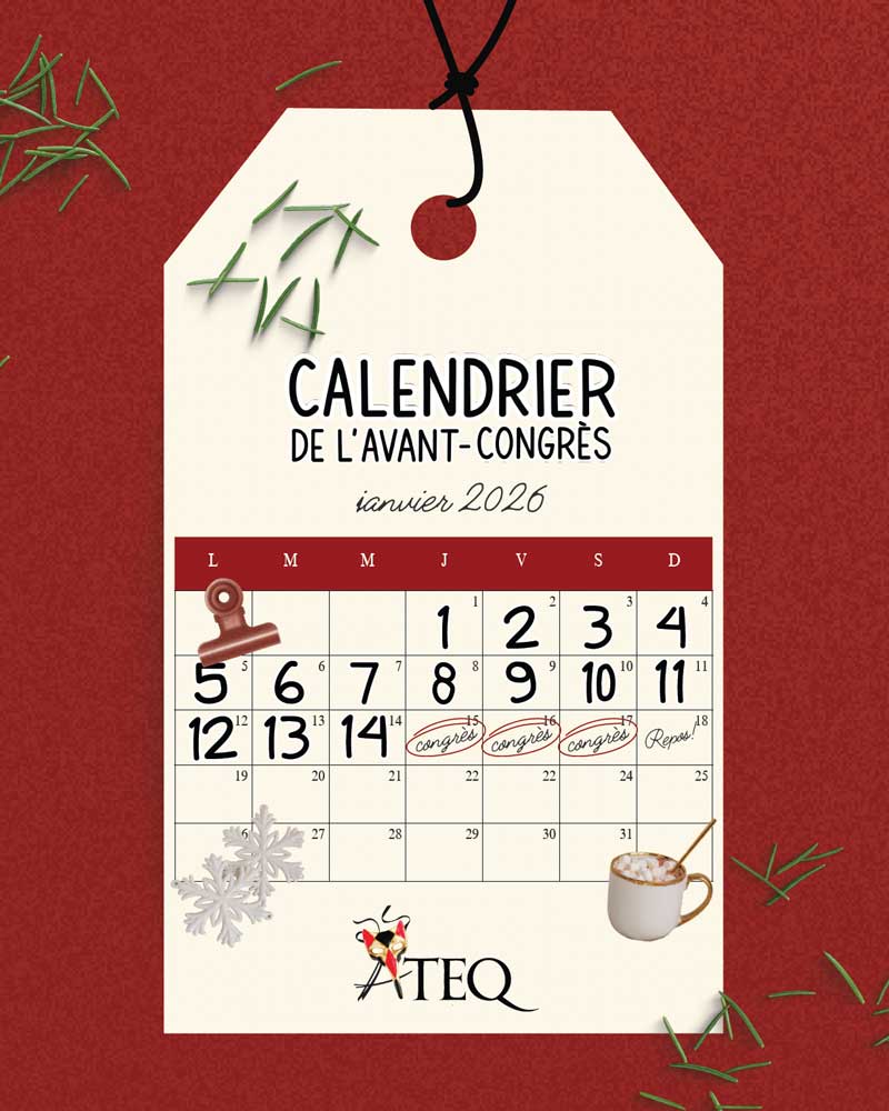 janvier Calendrier de l'avant-Congrès