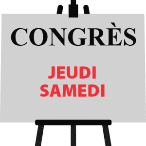 Congrès jeudi et samedi (membre actif)