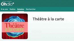 Théâtre à la carte (Chaîne de théâtre audio de Radio-Canada Image du Théâtre à la carte (Chaîne de théâtre audio de Radio-Canada